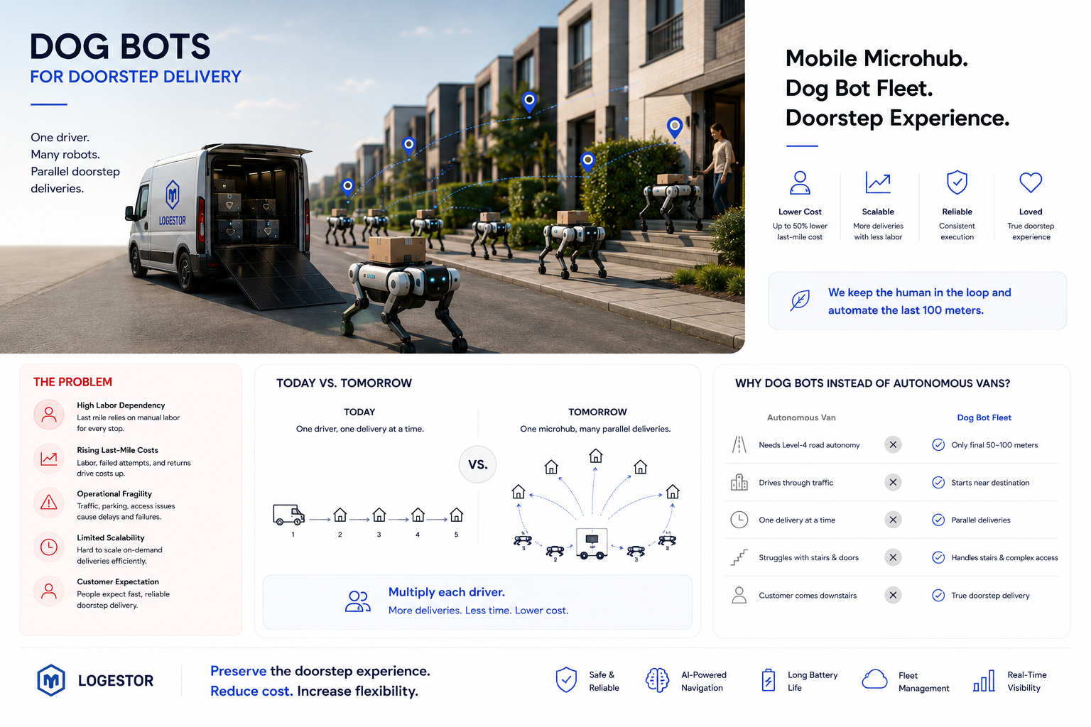 Dog Bots for Doorstep Delivery